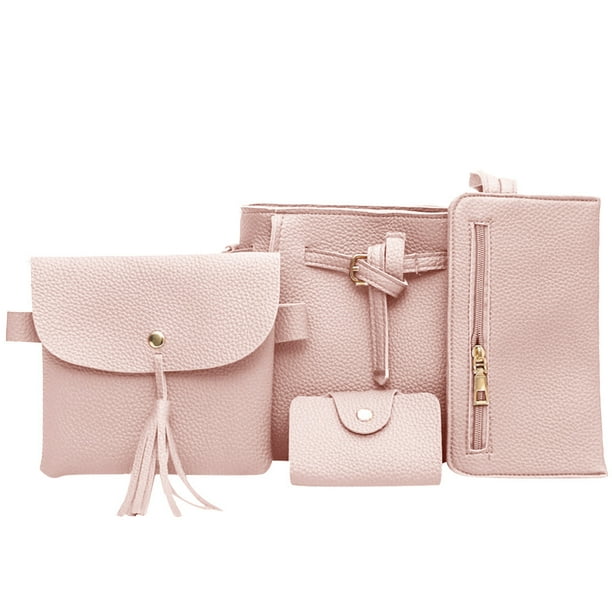 Woman bag New Fashion Four-Piece Shoulder Bag Messenger Bag Wallet Handbag Daily Wears